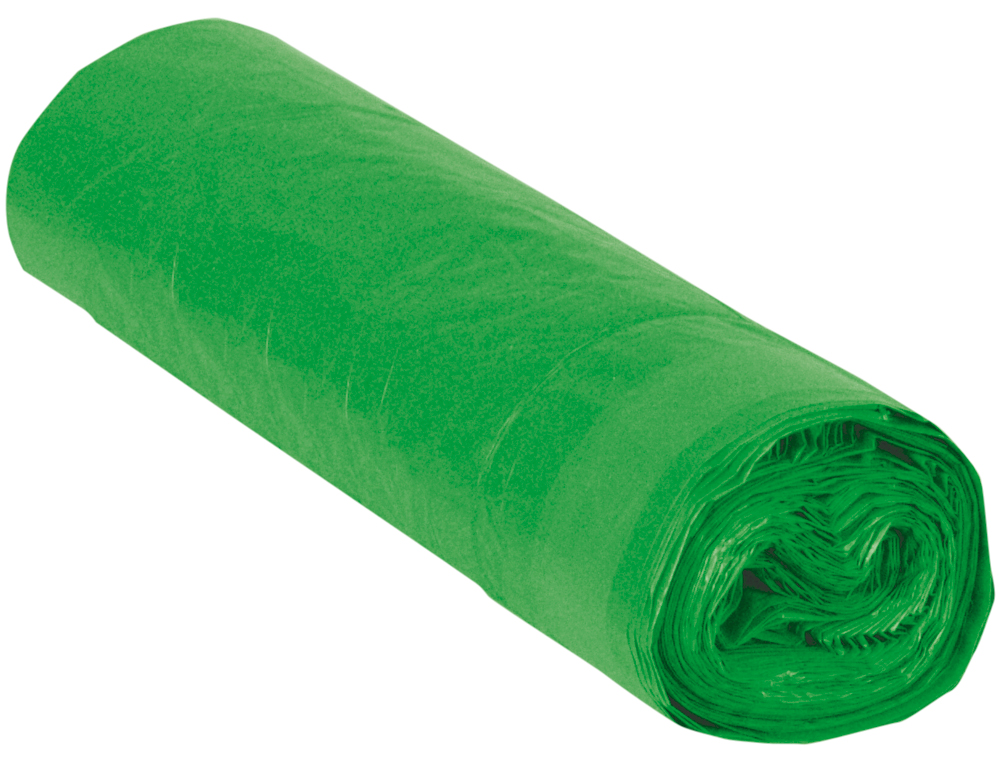 SAC POUBELLE INDUSTRIEL 85X105CM CALIBRE 110 CAPACIT 100L COLORIS VERT ROULEAU 10 UNITS