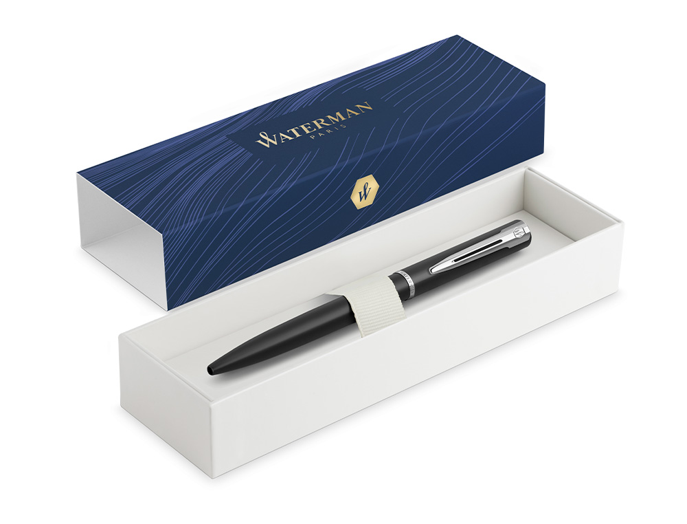 STYLO-BILLE WATERMAN ALLURE COLORIS NOIR  AVEC ECRIN