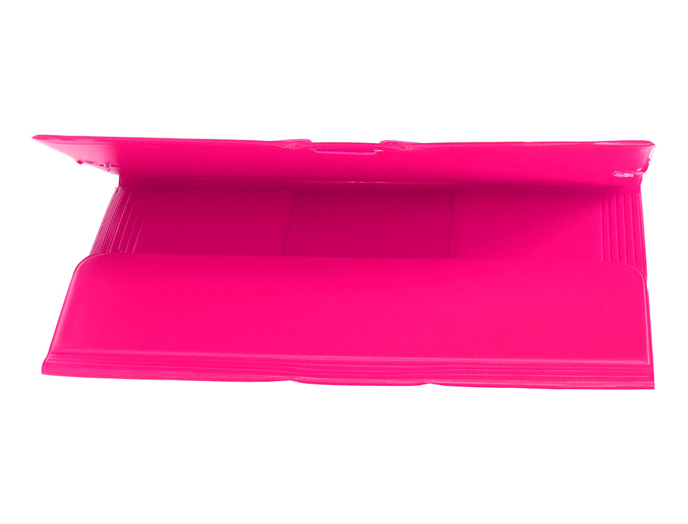 CHEMISE LIDERPAPEL CARTON REMBORDÉ DOS FLEXIBLE A4+ 320X240MM 3 RABATS ÉLASTIQUE COLORIS FUCHSIA