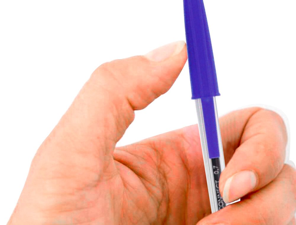 STYLO-BILLE Q-CONNECT CRITURE MOYENNE 0.7MM ENCRE CLASSIQUE BILLE INDFORMABLE CAPUCHON ENCRE COULEUR VIOLET