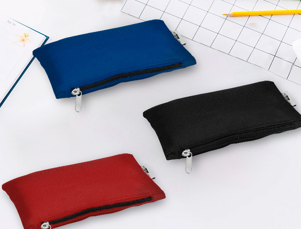 TROUSSE SCOLAIRE LIDERPAPEL PLATE FOURRE-TOUT COMPARTIMENT FERMETURE ZIP USAGE JOURNALIER 200X60MM COLORIS ASSORTIS