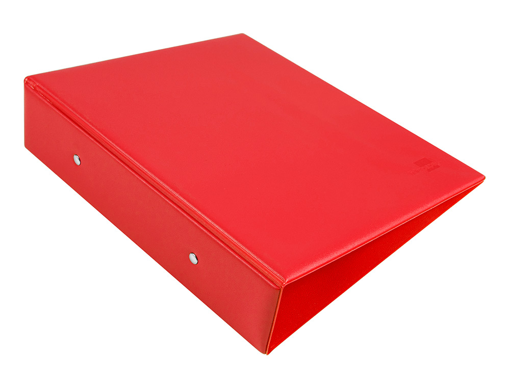 CLASSEUR LIDERPAPEL 2 ANNEAUX RONDS 40MM A5 CARTON REMBORD PVC COLORIS ORANGE