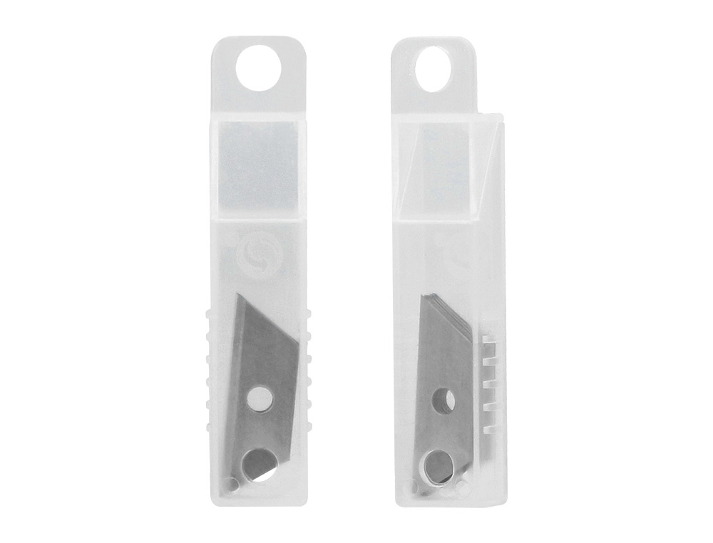 LAME RECHANGE Q-CONNECT CUTTER TROIT 9MM BLISTER 10 UNITS