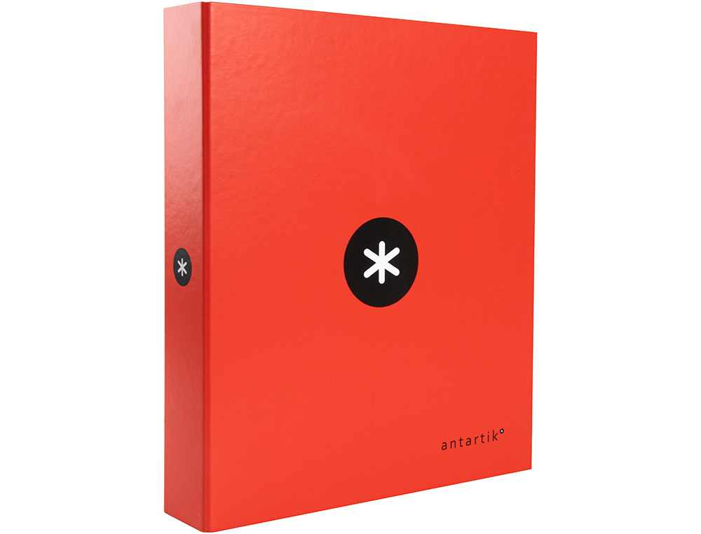 CLASSEUR ANTARTIK 4 ANNEAUX END 40MM A4+ CARTON REMBORD    COLORIS ROUGE
