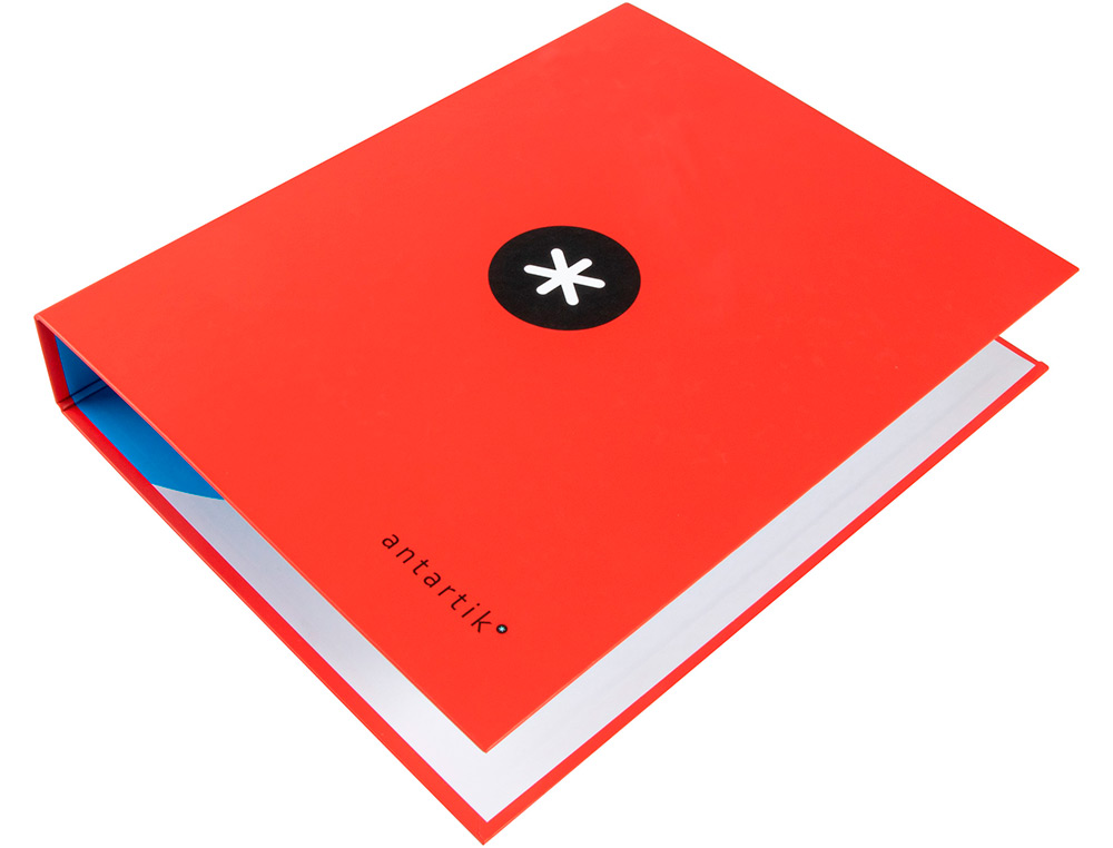 CLASSEUR ANTARTIK 4 ANNEAUX END 40MM A4+ CARTON REMBORD    COLORIS ROUGE