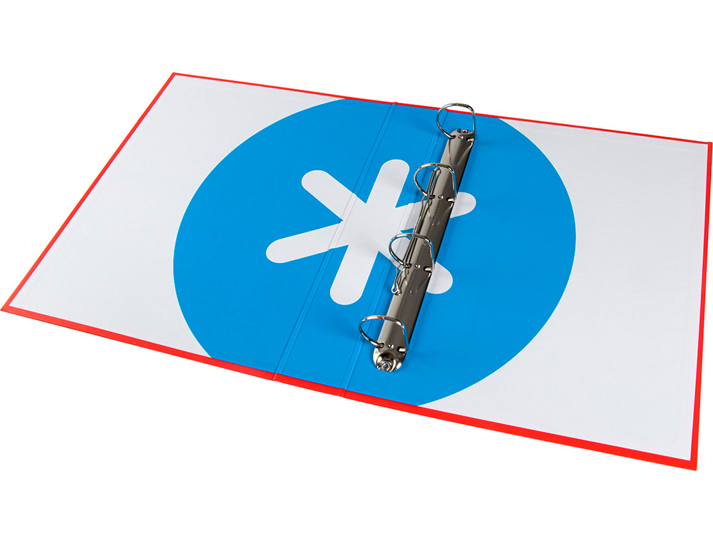 CLASSEUR ANTARTIK 4 ANNEAUX END 40MM A4+ CARTON REMBORD    COLORIS ROUGE