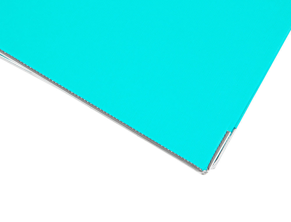 CLASSEUR LEVIER LIDERPAPEL A4 DOCUMENTA CARTON REMBORDÉ 1,9MM DOS 75MM RADO MÉTALLIQUE COLORIS VERT CLAIR