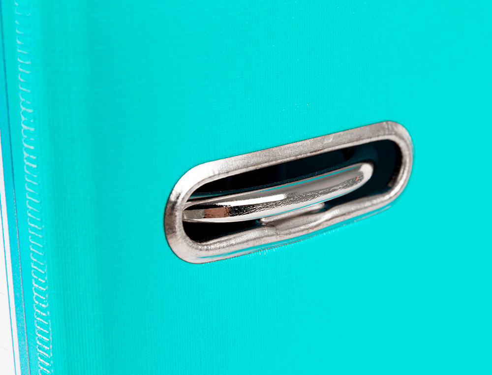 CLASSEUR LEVIER LIDERPAPEL A4 DOCUMENTA CARTON REMBORDÉ 1,9MM DOS 75MM RADO MÉTALLIQUE COLORIS VERT CLAIR