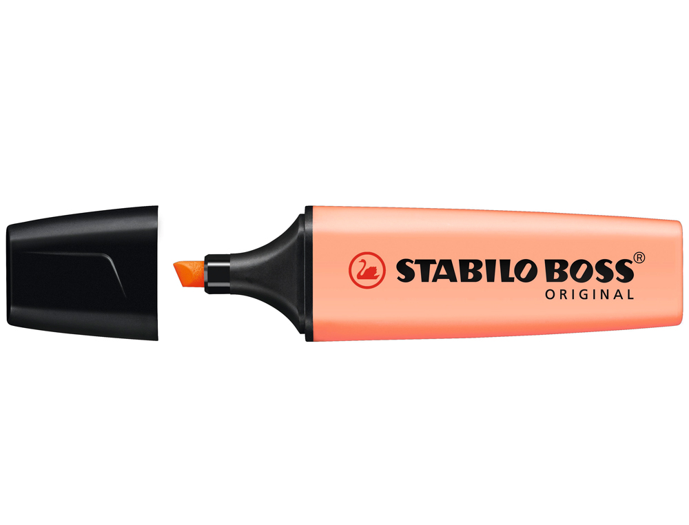 SURLIGNEUR STABILO BOSS PASTEL TRAC 2/5MM POINTE BISEAUTE ENCRE UNIVERSELLE BASE EAU RSISTANTE LUMIRE TEINTE PCHE