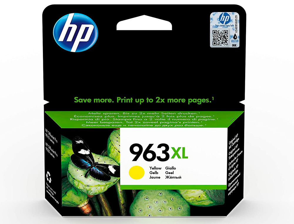 CARTOUCHE HP JET ENCRE 963 XL OFFICEJET PRO 9010 - 9020 /   9022 / 9023 / 9025 1600 PAGES JAUNE