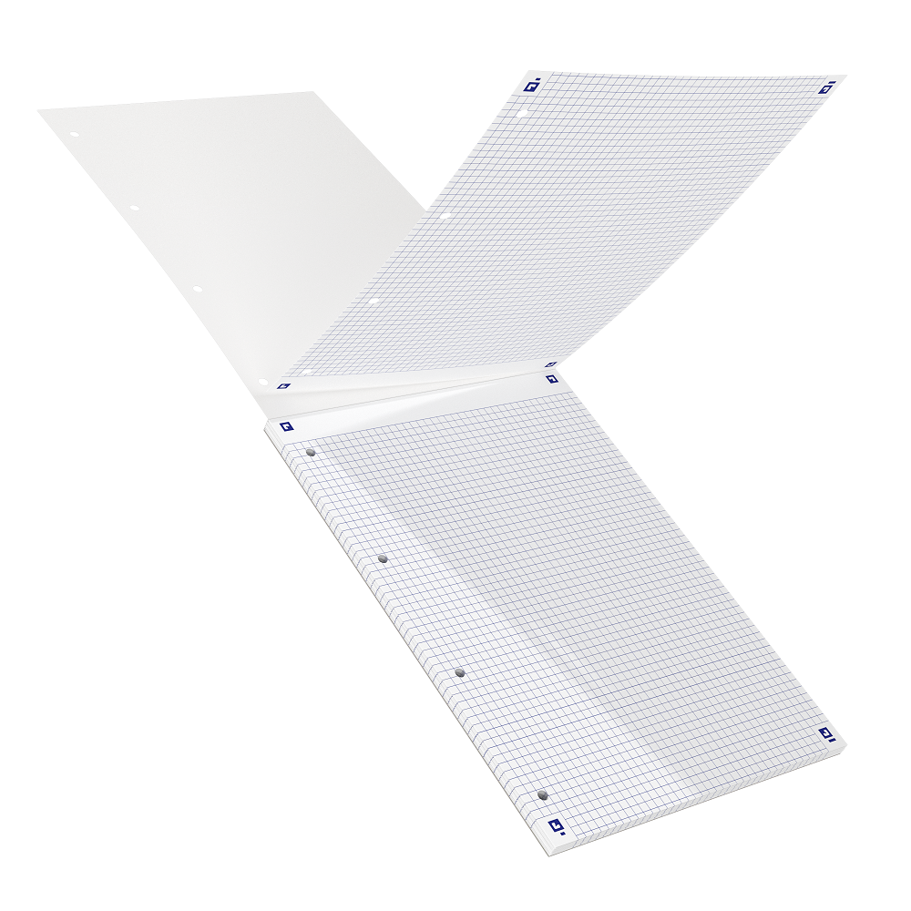 BLOC BRISTOL PERFORE OXFORD 2.0 A4 30 FICHES 210G         QUADRILLE 5MM