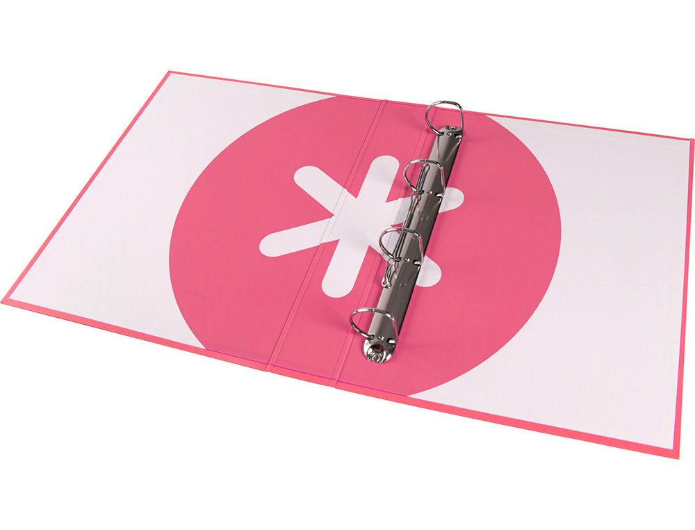 CLASSEUR ANTARTIK 4 ANNEAUX END 40MM A4+ CARTON REMBORDE COLORIS CORAIL