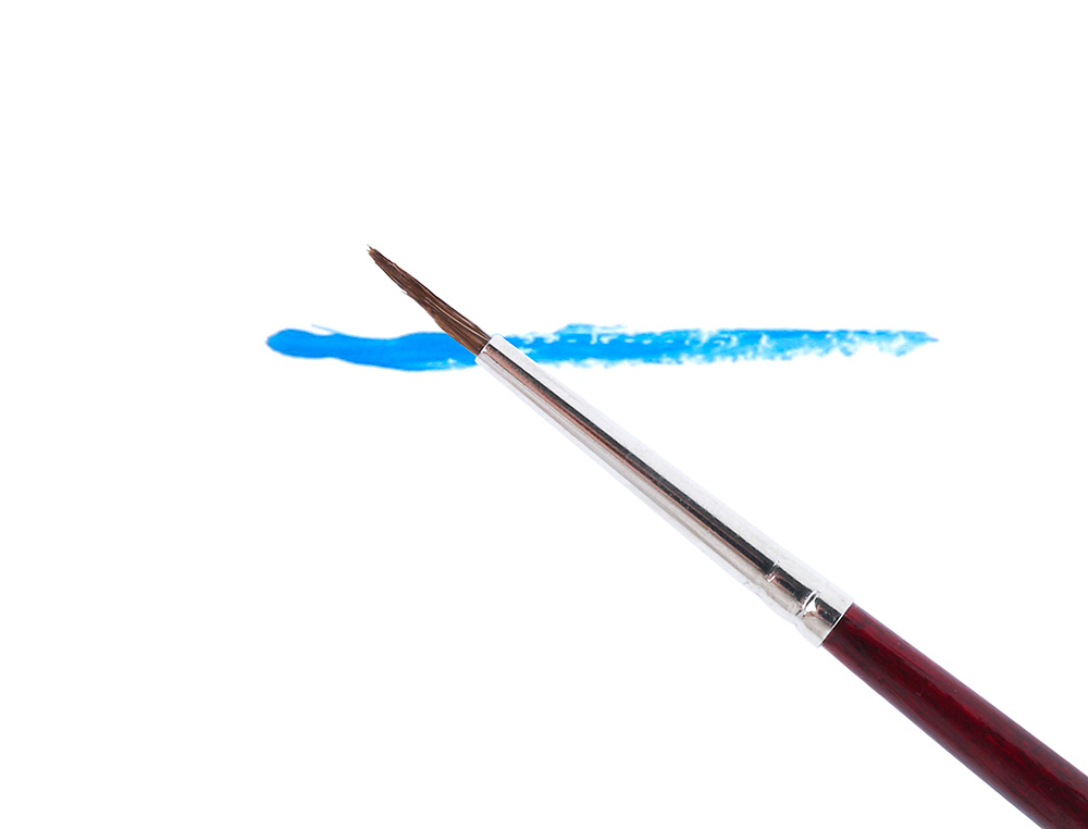 PINCEAU LIDERPAPEL BOIS VIROLE CHROMÉE AQUARELLE Nº0