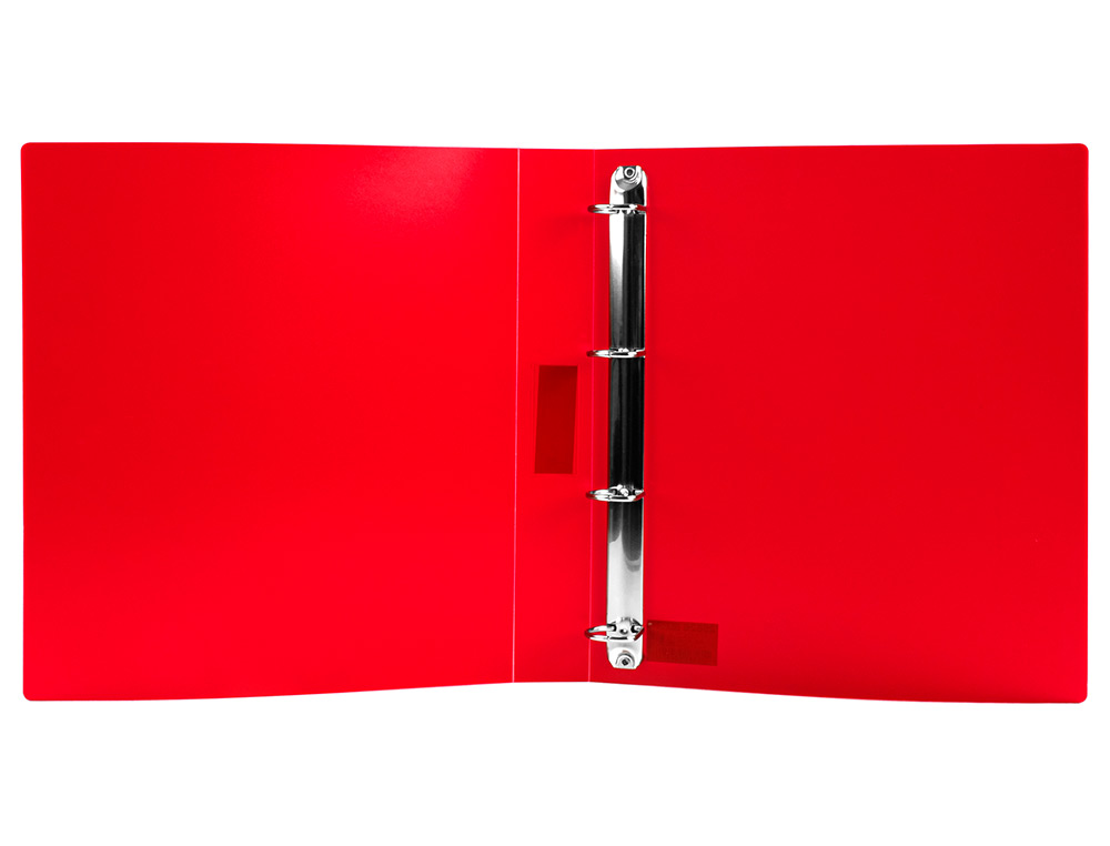 CLASSEUR LIDERPAPEL 4 ANNEAUX 25MM A4 260X315MM POLYPROPYLENE DOS 40MM PORTE-CARTES VISITE COLORIS