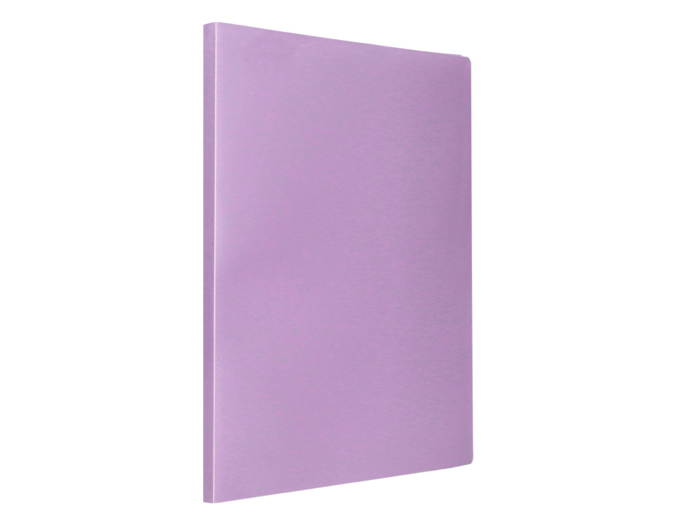 PROTEGE-DOCUMENTS LIDERPAPEL POLYPROPYLENE COUVERTURE FLEXIBLE 20 POCHETTES FIXES A4 210X297MM LAVANDE OPAQUE
