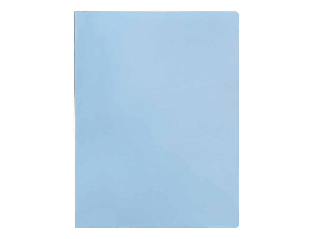 PROTEGE-DOCUMENTS LIDERPAPEL POLYPROPYLENE COUVERTURE      FLEXIBLE 20 POCHETTES FIXES   A4 210X297MM BLEU CIEL OPAQUE