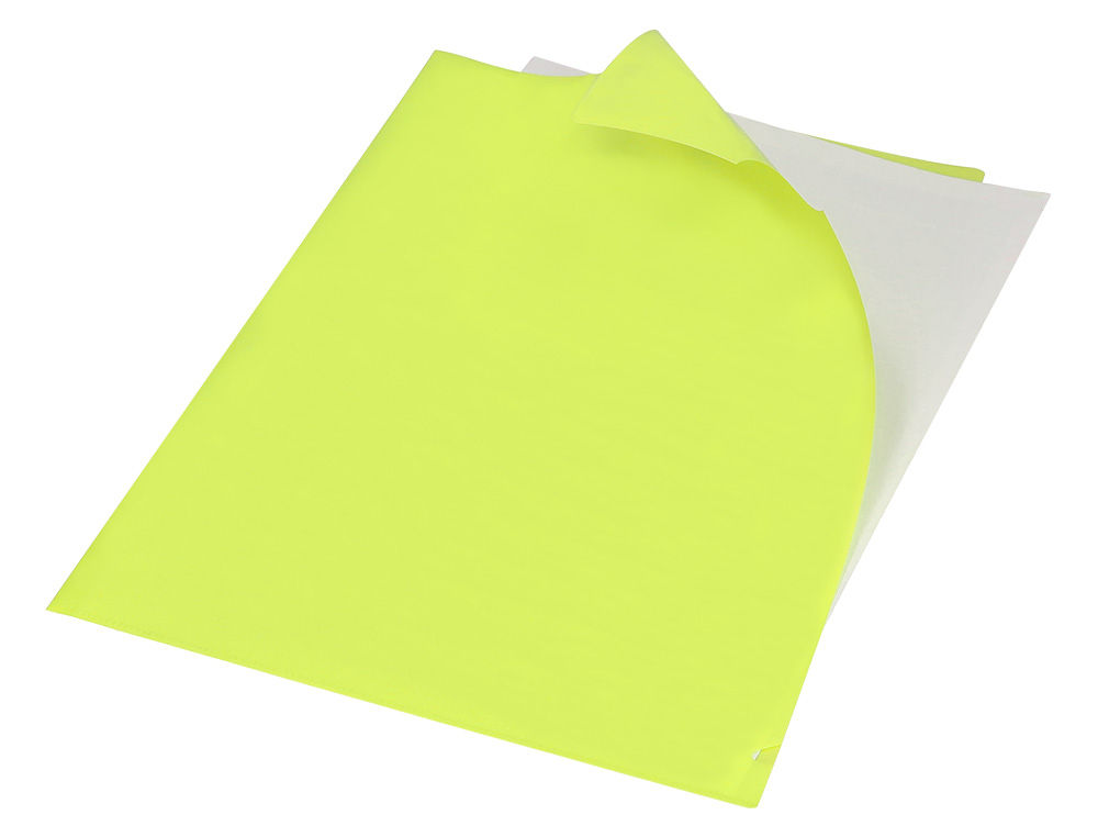 POCHETTE COIN LIDERPAPEL POLYPROPYLENE 180 MICRONS A4 210X297MM CAPACITE 20F COLORIS JAUNE FLUO