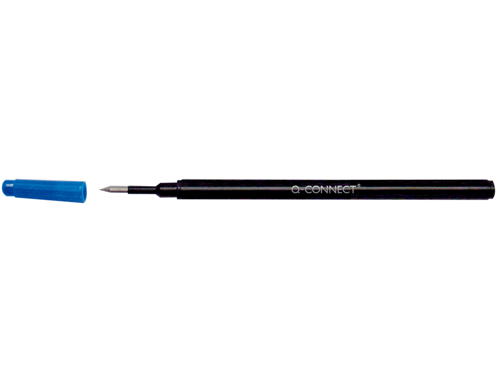 RECHARGE Q-CONNECT ROLLER LARGEUR MOYENNE COLORIS BLEU