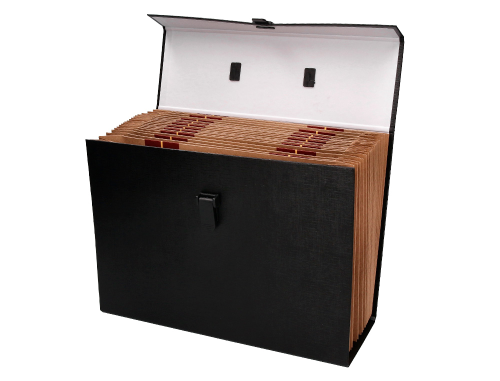 VALISETTE TRIEUR LIDERPAPEL  SOUFFLET 19 COMPARTIMENTS 25.5X390X120MM