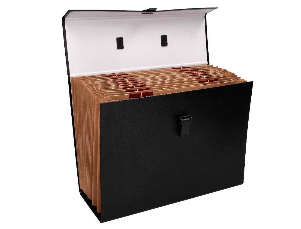 VALISETTE TRIEUR LIDERPAPEL  SOUFFLET 19 COMPARTIMENTS 25.5X390X120MM