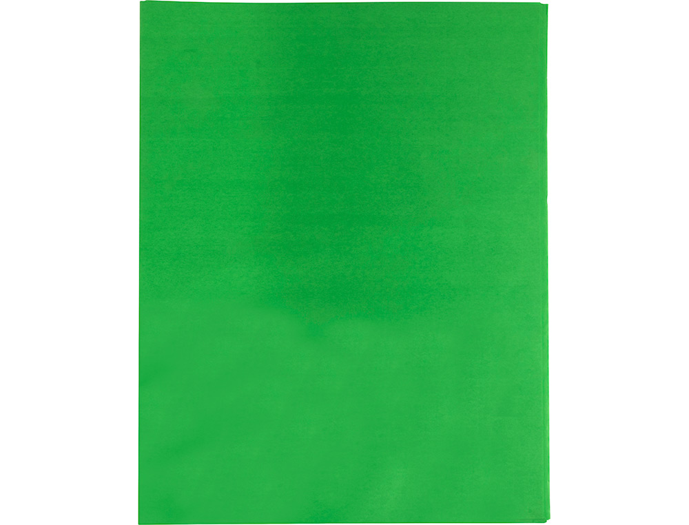 PAPIER DE SOIE LIDERPAPEL 52X76CM 18G/M2 UNICOLORE VERT MOYEN SACHET 25F