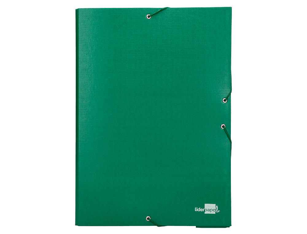 BOÎTE CLASSEMENT CARTON LIDERPAPEL 1,9MM PROJETS PAPER COAT 250X350MM DOCUMENTS A4+ DOS 70MM COLORIS VERT