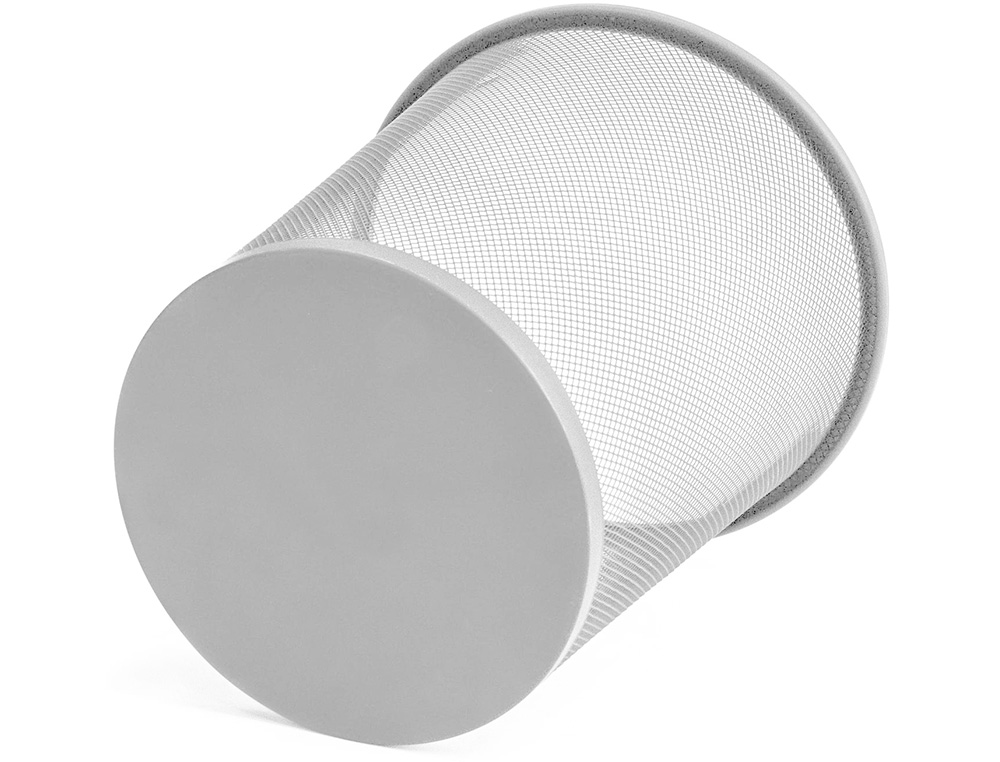 CORBEILLE À PAPIER Q-CONNECT MAILLE MÉTALLIQUE FORME CIRCULAIRE 8.3L 235X260X190MM COLORIS ARGENT