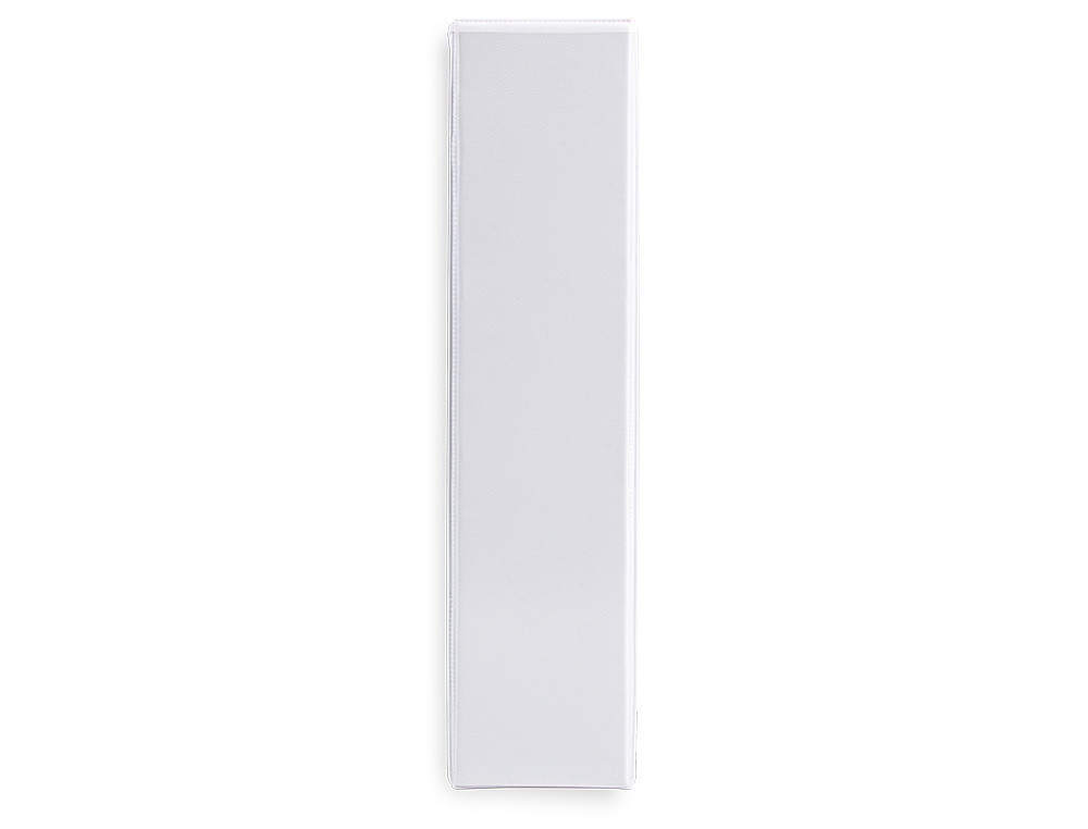 CLASSEUR KANGOUROU LIDERPAPEL 4 ANNEAUX 55MM 283X320MM DOCUMENT A4 PLASTIQUE DOS 78MM COLORIS BLANC