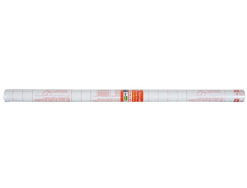 COUVRE-LIVRES LIDERPAPEL ADHÉSIF REPOSITIONNABLE 0.5X1.50M ROULEAU PLASTIQUE 80 MICRONS