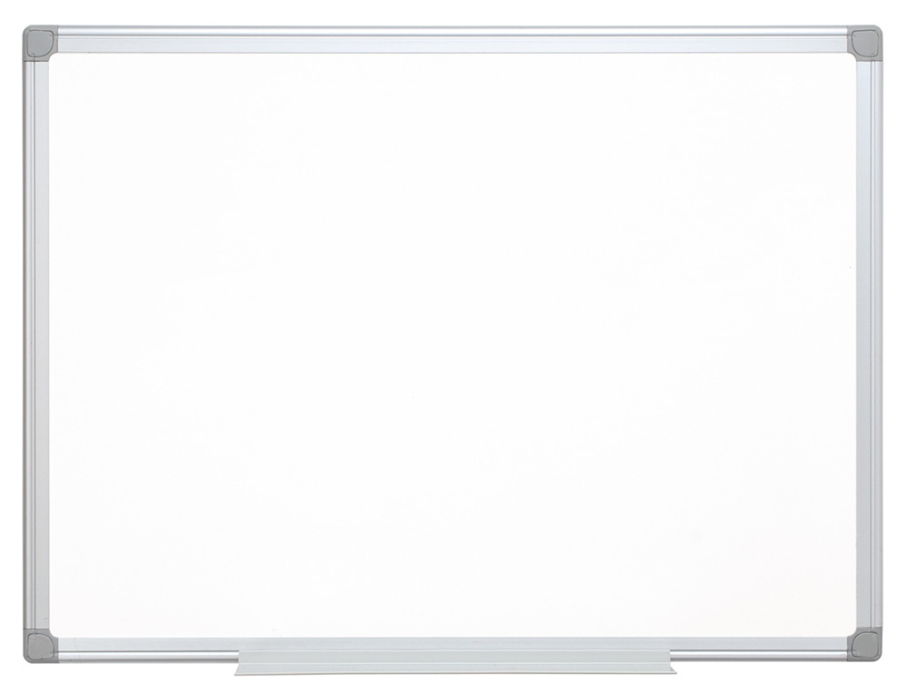 TABLEAU Q-CONNECT LAQUÉ MAGNÉTIQUE CADRE ALUMINIUM IDÉAL COLLÈGES BUREAUX INCLUS ACCESSOIRES FIXATION MUR 200X100CM