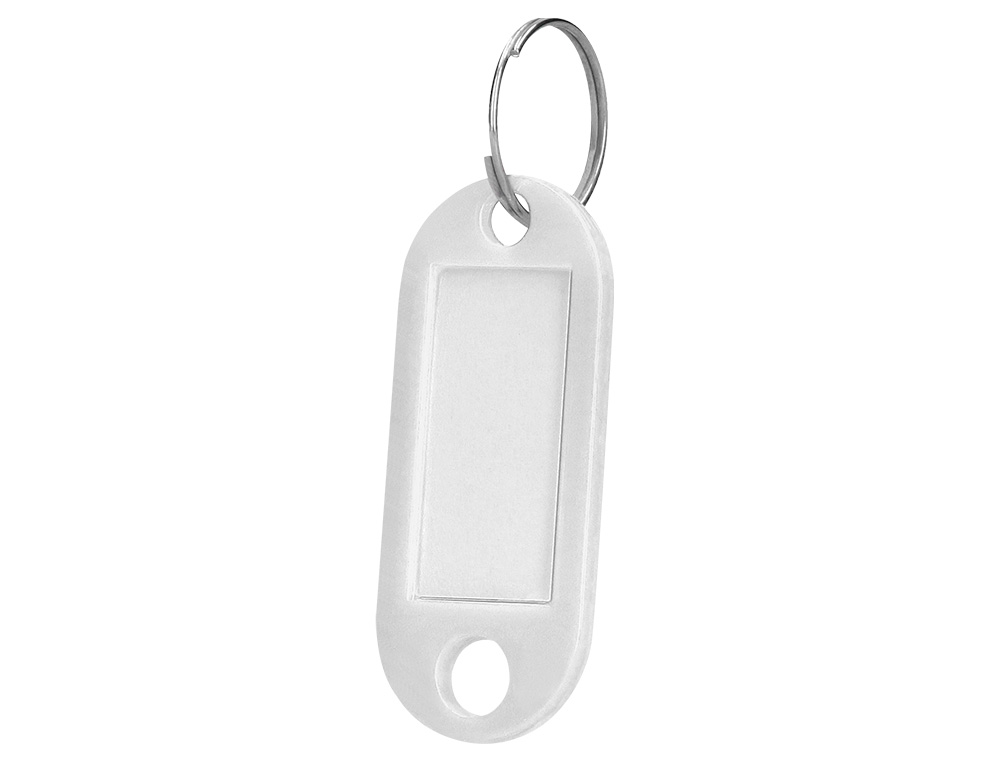PORTE-CLS Q-CONNECT PORTE-TIQUETTE PLASTIQUE 50X22MM COLORIS BLANC PRSENTOIR 100 UNITS