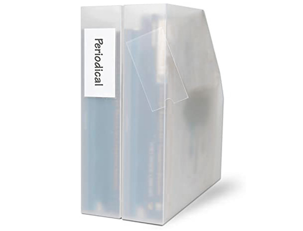 PORTE-TIQUETTE Q-CONNECT ADHSIF DOS CLASSEUR 55X102MM TIQUETTE COMPRISE PACK 6 UNITS
