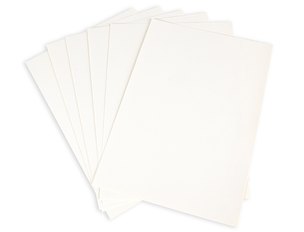 PAPIER DESSIN LIDERPAPEL AQUARELLE GRAIN MOYEN 300G/M2 FORMAT A4 210X297MM MINIPACK 6F