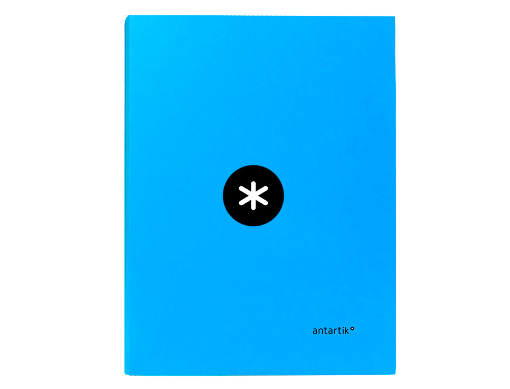 CLASSEUR ANTARTIK 4 ANNEAUX RONDS 25MM A4 CARTON REMBORDE COLORIS BLEU