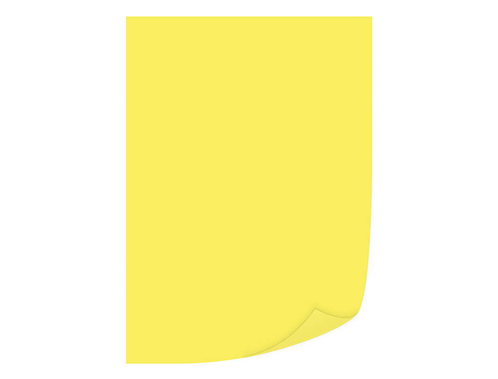 PAPIER COULEUR Q-CONNECT MULTIFONCTION A4 80G/M2 UNICOLORE JAUNE INTENSE RAMETTE 500 FEUILLES