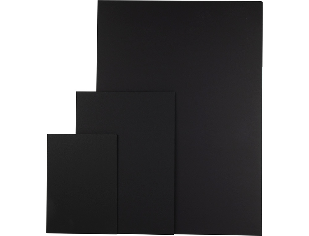 CARTON ENTRECOLLE LIDERPAPEL A3 EPAISSEUR 5MM UNICOLORE NOIR
