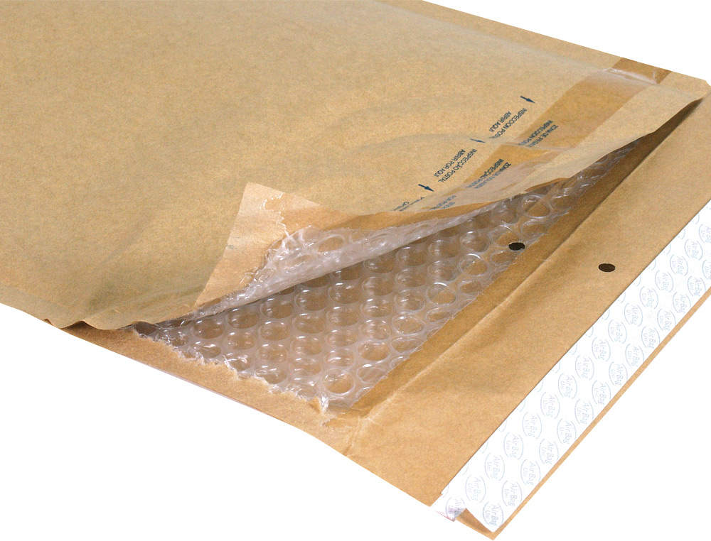 POCHETTE BULLES D'AIR Q-CONNECT 175X165MM CD/DVD 82G KRAFT MATELASSE RABAT DROIT AUTO-ADHESIVE SANS FENETRE LOT 100 UNI
