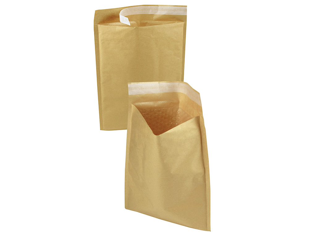 POCHETTE BULLES D'AIR Q-CONNECT 175X165MM CD/DVD 82G KRAFT MATELASSE RABAT DROIT AUTO-ADHESIVE SANS FENETRE LOT 100 UNI