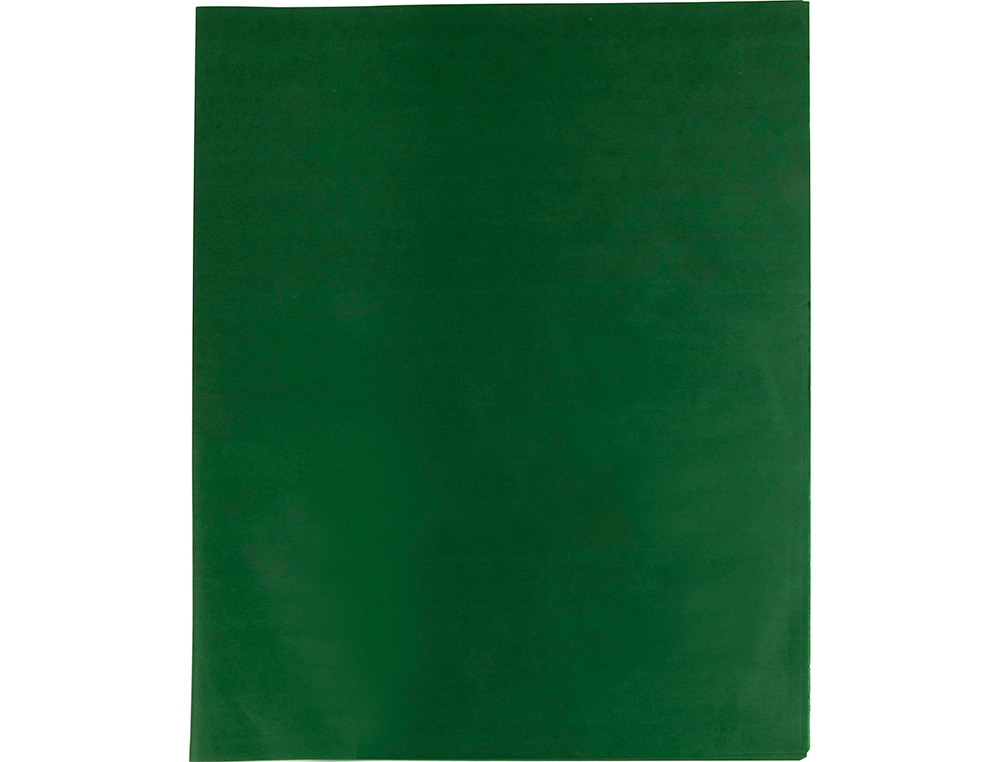 PAPIER DE SOIE LIDERPAPEL 52X76CM 18G/M2 UNICOLORE VERT FONC SACHET 25F