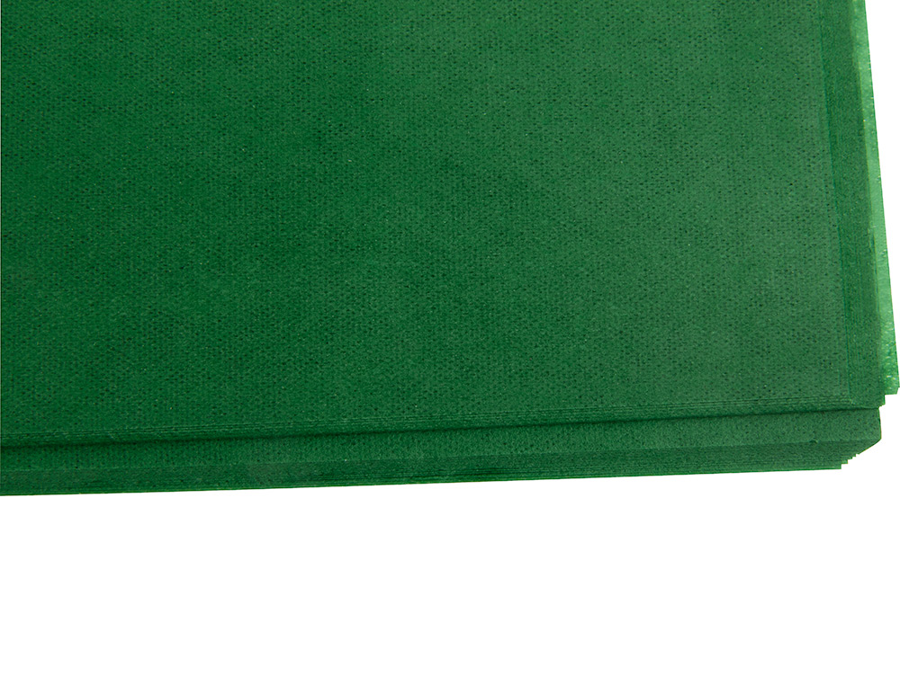 PAPIER DE SOIE LIDERPAPEL 52X76CM 18G/M2 UNICOLORE VERT FONC SACHET 25F