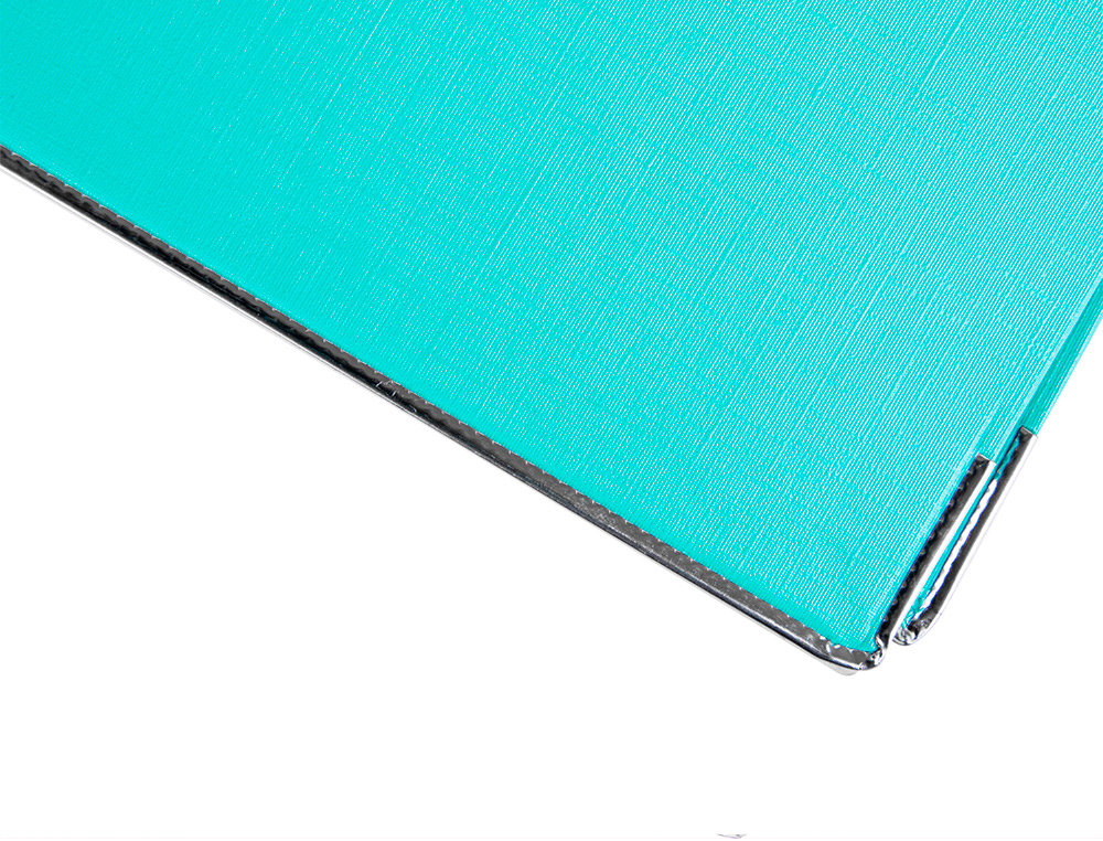 CLASSEUR LEVIER LIDERPAPEL DOCUMENTA A4+ CARTON REMBORDE DOS 75MM RADO METALLIQUE COLORIS VERT CLAIR