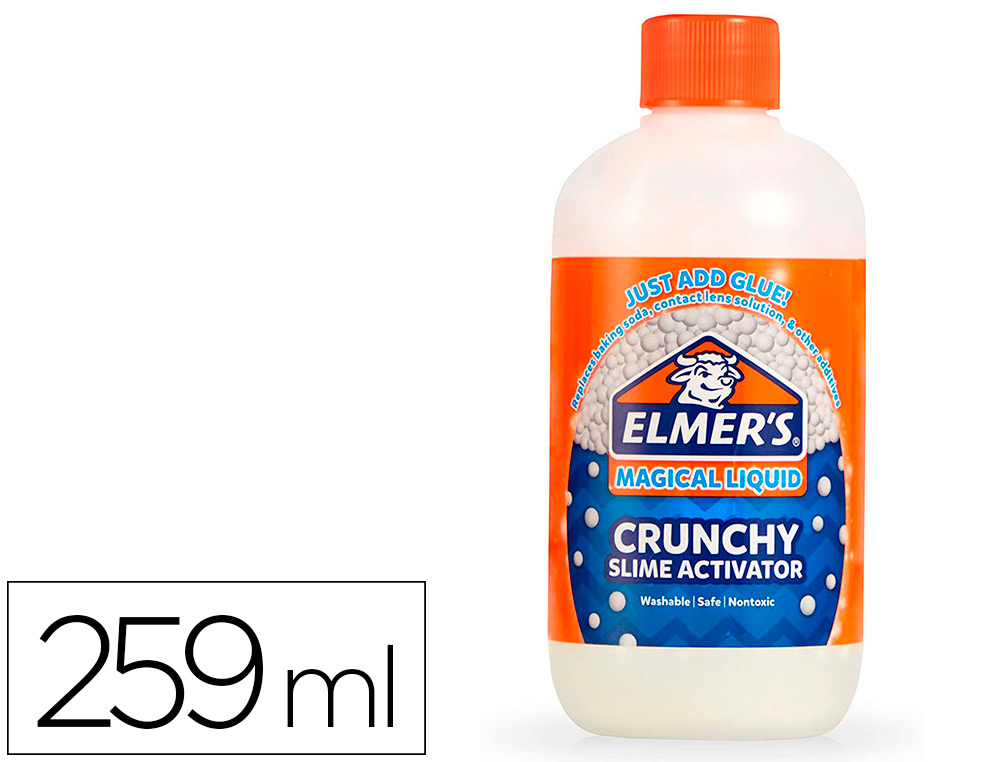 LIQUIDE MAGIQUE POUR SLIME ELMERS CRUNCHY TEXTURE        GRUMELEUSE TRANSPARENTE       FLACON 259ML