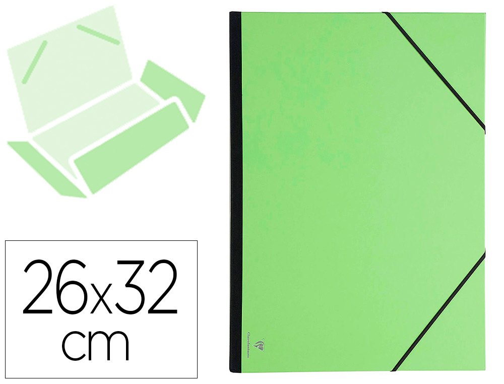 PORTE-DOCUMENTS CLAIREFONTAINE ASSORTIS       26X33CM