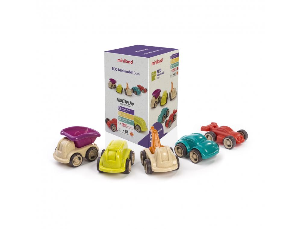 5 VEHICULES 12CM ECO FRIENDLY MINILAND