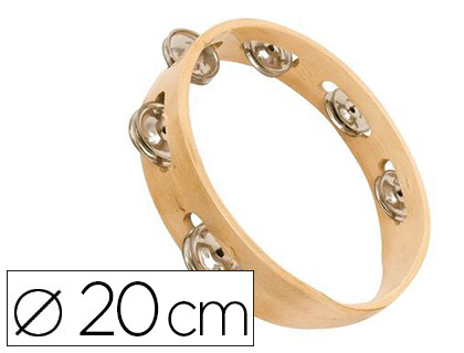 COURONNE DE CYMBALETTES DITIONS FUZEAU BOIS NATUREL 6 PAIRES CYMBALETTES DIAMTRE 20CM