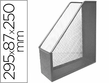 PORTE-REVUES Q-CONNECT MTAL MESH MAILLE MTALLIQUE 250X79X289MM COLORIS ARGENT